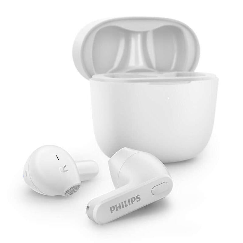 Auriculares Bluetooth Philips Tat2236 Con Estuche De Carga Autonomía 6h Blancos