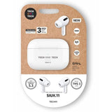 Auriculares Bluetooth Tech One Tech Siux.11 Tec1411 Con Estuche De Carga Autonomía 6h Blancos