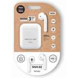 Auriculares Bluetooth Tech One Tech Siux.2 Tec1402 Con Estuche De Carga Autonomía 6h Blancos