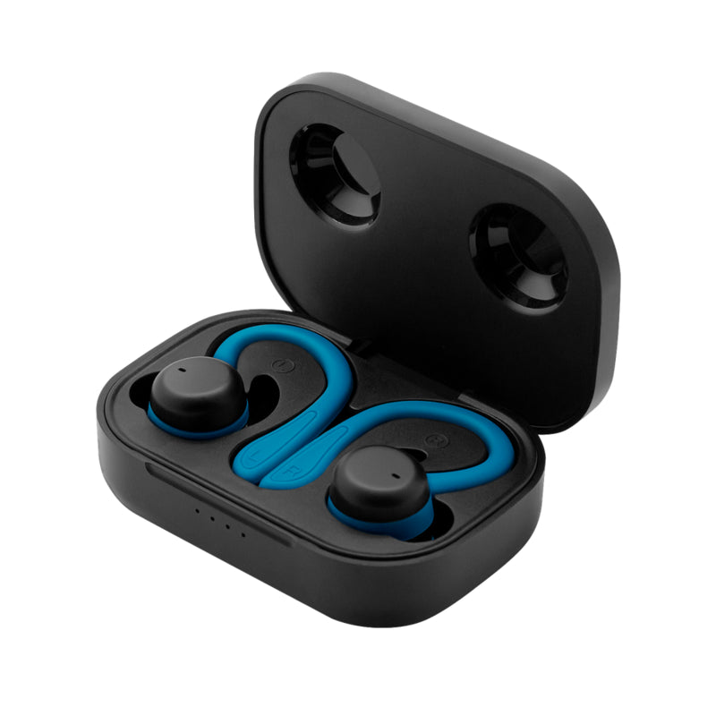 Auriculares Deportivos Phoenix Spartan Bluetooth 5.3 Manos Libres Accesorios Intercambiables Detalles En Azul