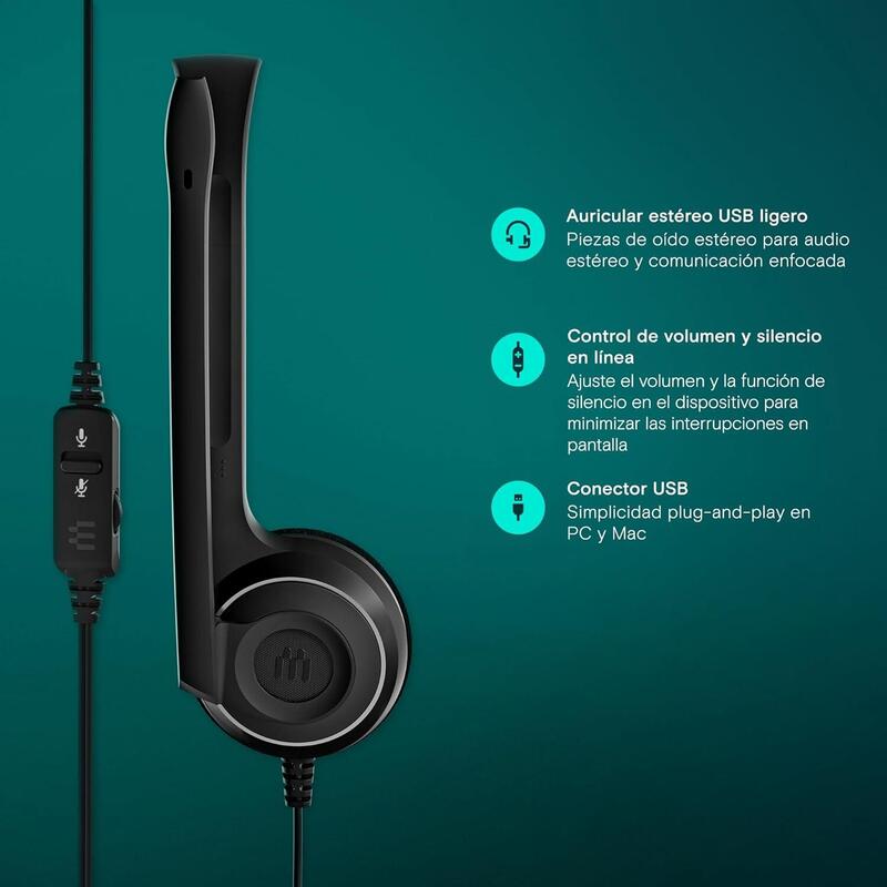 Auriculares Epos/Sennheiser Micro Pc 8 Biaural Usb