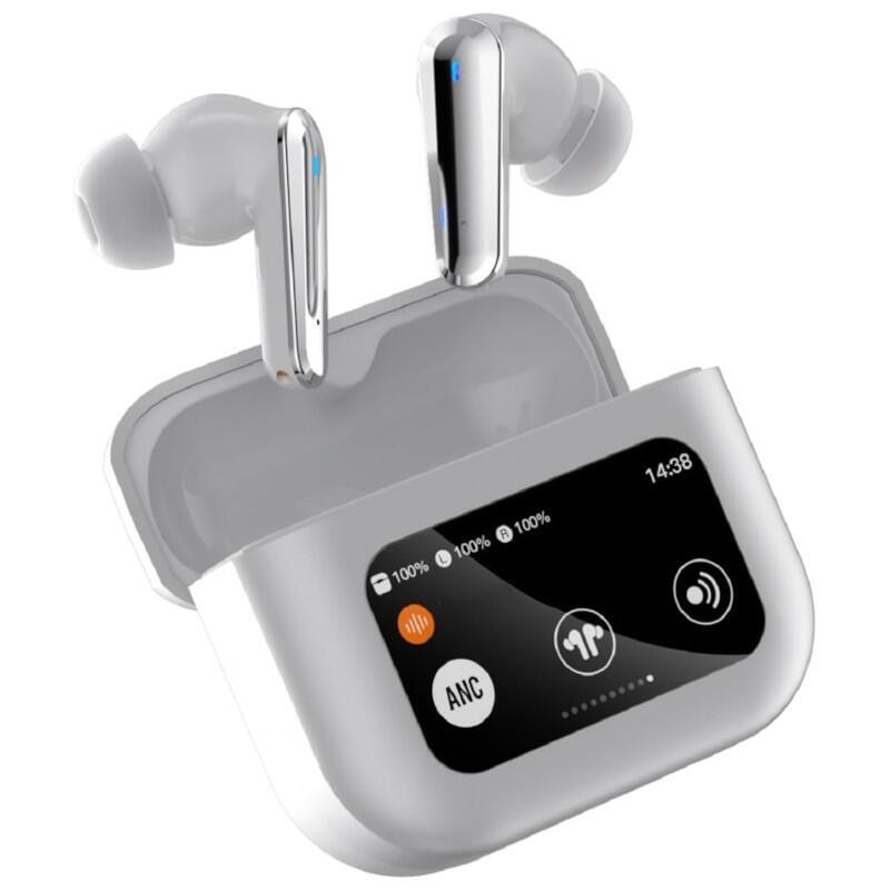 Auriculares Hbq Yyk-Q30 Anc Lcd Plata