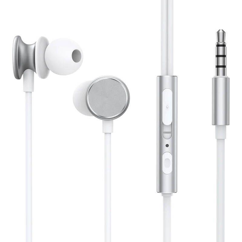 Auriculares  Joyroom Jr-Ew03 Jack 3.5mm Plata Con Cable