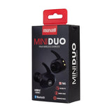 Auriculares  Maxell Mini Duo Intrauditivos Inalámbricos Con Estuche De Carga Negro