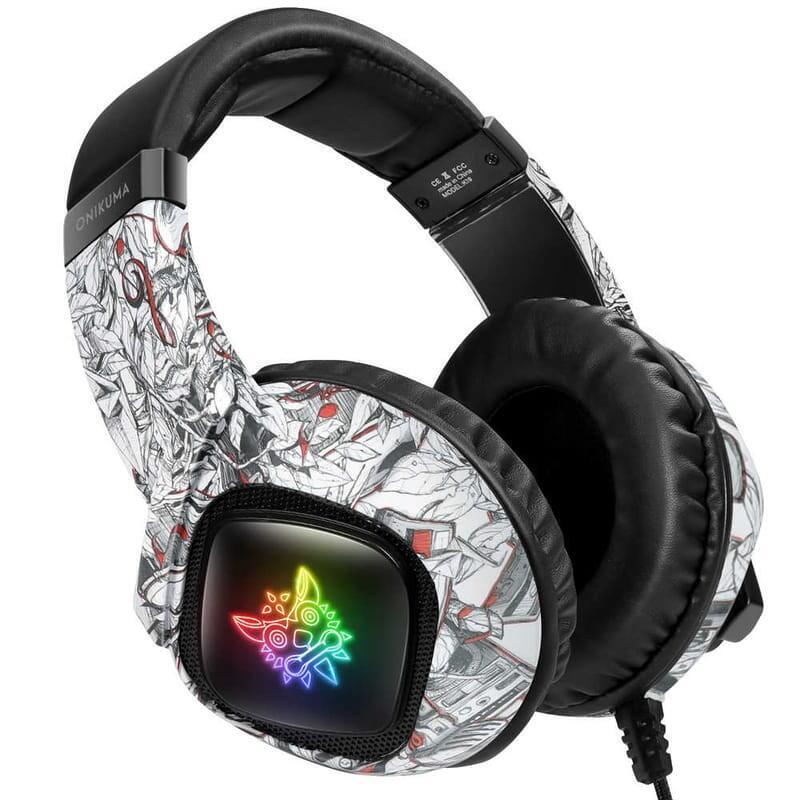 Auriculares  Onikuma K19 Blanco Camuflaje Gaming