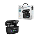 Auriculares Platinet  Tws Bluetooth 5.4 Pantallla Tactil Remoto 300mah Negro Pm1005b