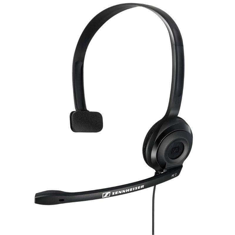 Auriculares Sennheiser Pc 2 Chat Aux 2 X 3,5 Mm 2 Metros Negro  Con Micrófono