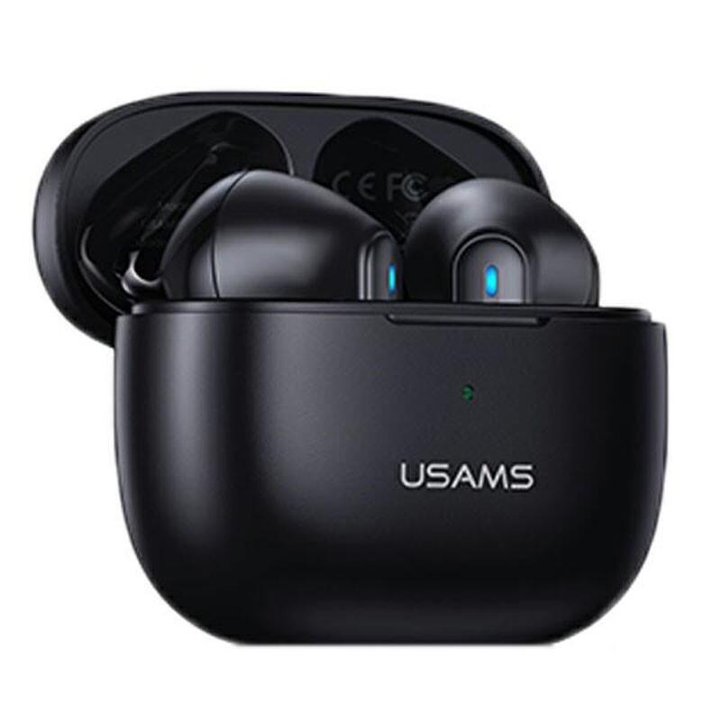 Auriculares Serie Usams Nx10  Bluetooth 5.2 Tws + Estuche Ladujace (Negro)