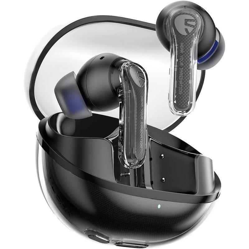 Auriculares Soundpeats Clear Negro  Bluetooth
