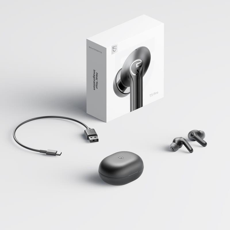 Auriculares Soundpeats T3 Pro Tws Negro Bluetooth