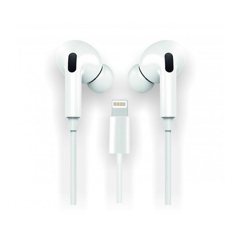 Auriculares Tech One Tech Eartech Hop Tec1202 Con Micrófono Lightning Blancos