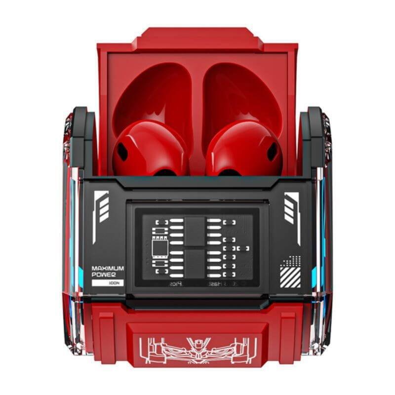 Auriculares  Tws Transformers Tf-T02 Bluetooth Rojo  Inalámbricos