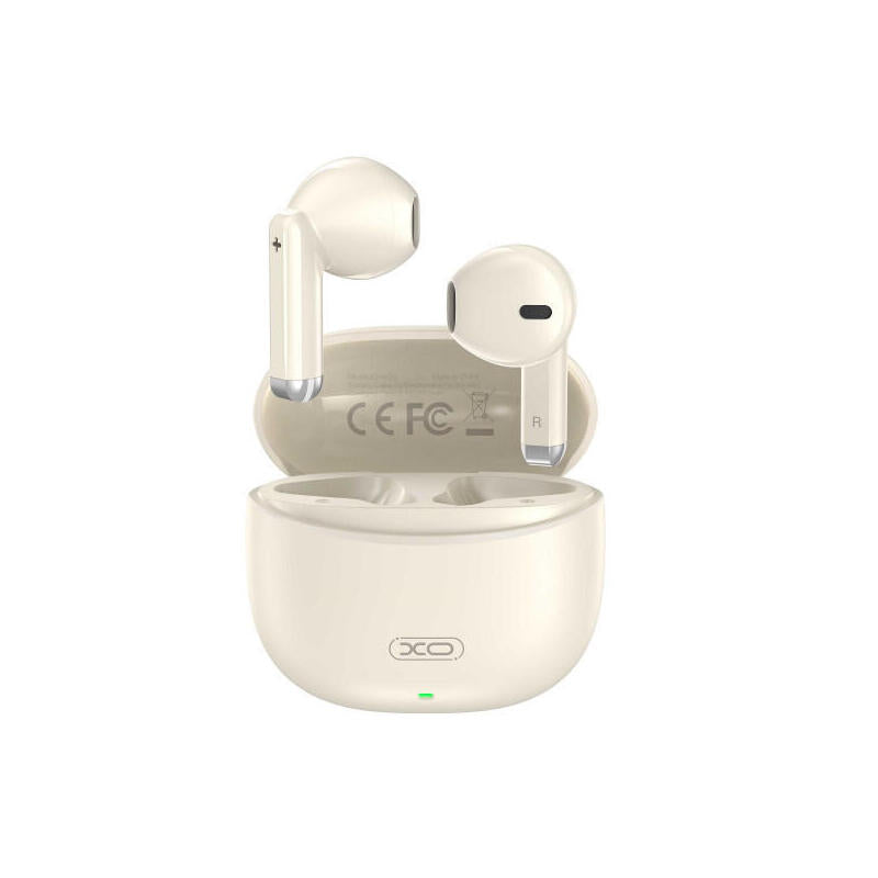 Auriculares  Xo X33 Tws - Bluetooth 5.3 - Intrauditivos - Estuche 250mah - Abs Y Policarbonato - Usb-C - Beige