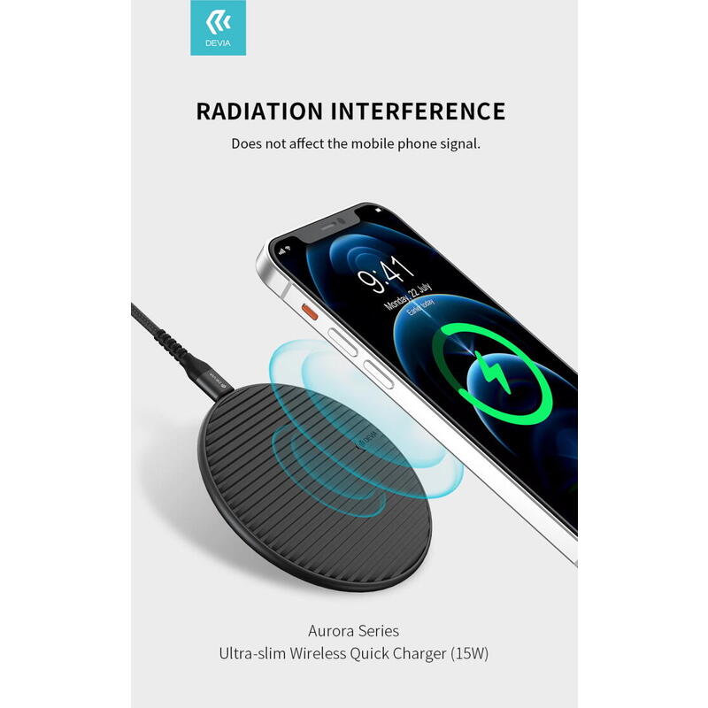 Aurora Series Ultra-Slim Wireless Quick Charger 15w