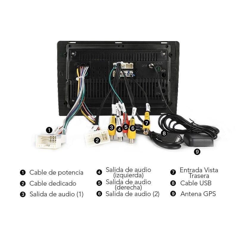 Autoradio 2 Din Cl-901a 9" Android 8.1 1gb 32gb Bluetooth  Wi-Fi Gps