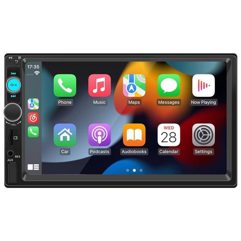 Autorradio 2 Din Swm F7010c 7 Pulgadas Bluetooth/Carplay Usb Negro