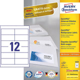 Avery 3659 Etiqueta Autoadhesiva Rectángulo Permanente Blanco 1200 Pieza(S)