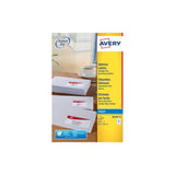 Paquete 25 Hojas Etiquetas Blancas Quick Dry-Impresoras De Inyección De Tinta-63,5x38,1 Mm Avery J8160-25
