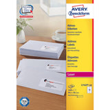 Avery L7163-100 Etiqueta Autoadhesiva Rectángulo Redondeado Permanente Blanco 1400 Pieza(S)