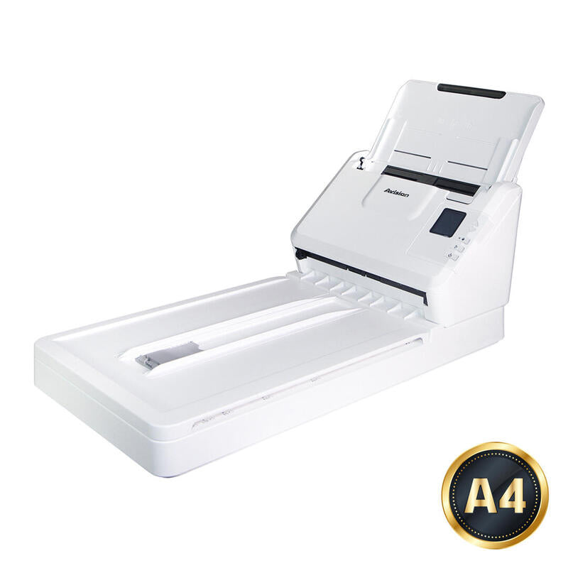 Avision Ad340gfn Escáner Plano Y Alimentador Automático De Documentos (Adf, Automatic Document Feeder) 1200 X 1200 Dpi A4 Blanco