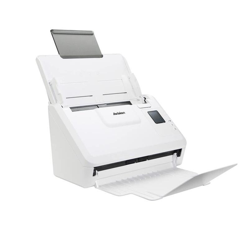 Avision Ad340gn - A4 - Escáner De Documentos Dúplex  40ppm/80ipm50 Páginas Adf Usb 3.2  Ethernetescanea Documentos Hasta 600 Cm De Largo  Controladores Isis Y Controlador Twain