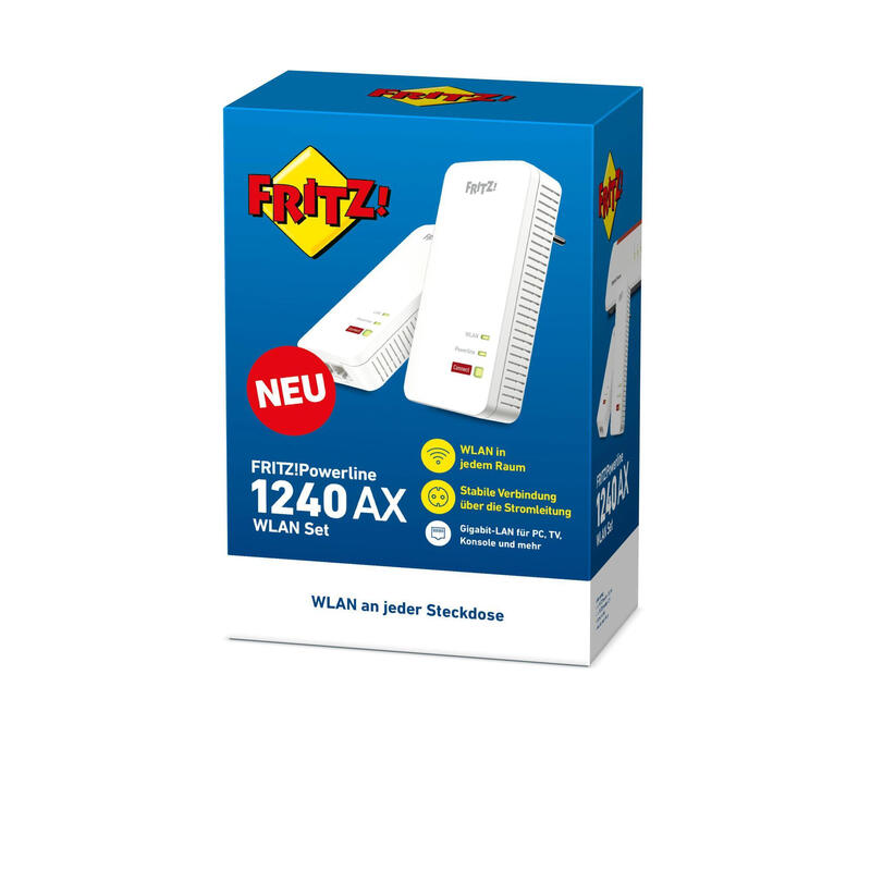 Avm Fritz! Kit Wlan Powerline 1240 Ax (Fritz!Powerline 1240 Ax + Fritz!Powerline 20003021