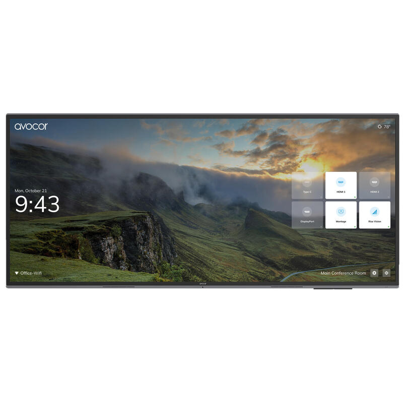 Avocor Avl-1050-T 5k Touch Pizarra Blanca Interactiva 2,67 M (105") 5120 X 2160 Pixeles Acero Pulido