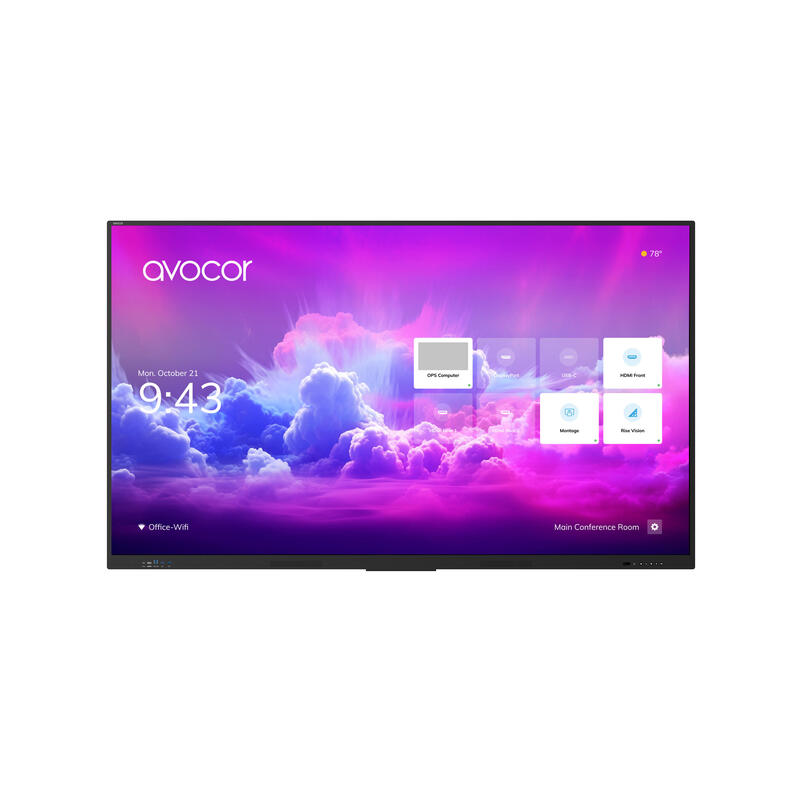 Avocor Digital Signage Pizarra Blanca Interactiva 139,7 Cm (55") 3840 X 2160 Pixeles Pantalla Táctil