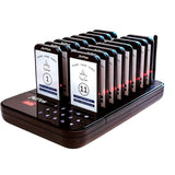 Avpos Avp-Ac-T16 Avisador De Clientes - Base De Carga - 16 Unidades - 350/500m Alcance - 200 Mah - Negro