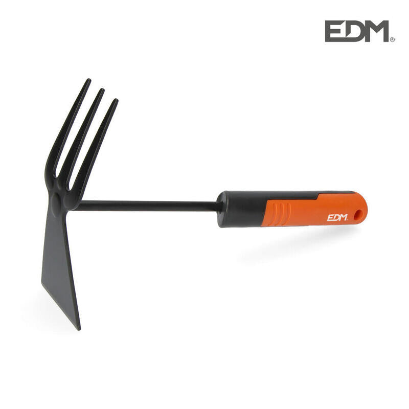 Azada+Rastrillo De Jardineria 31cm Color Gris/Naranja Edm