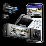 Azdome M590 3 Channel 2k Front 1080p Inside Cabin And Rear Dashcam