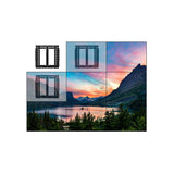 B-Tech Wandhalterung 600x400 -50kg 42-75'' Pop-Out Videowall Negro