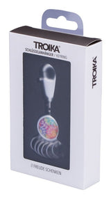 Llavero Troika Colourful Leaves De Anilla Multicolor, Plata