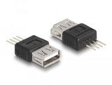 Delock Adaptador Usb 2.0 Type-A Hembra A 4 Pin
