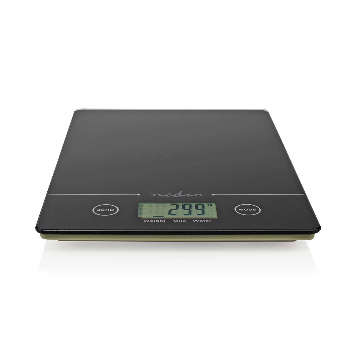Nedis Bascula De Cocina  Digital  Cristal 3mm / Plastico   Negro