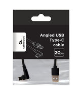 EAN 8716309117760 - Gembird CC-USB2-AMCML-0.2M cable USB USB 2.0 0,2 m USB A USB C Negro imagen 3