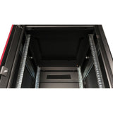 Roline 19-Zoll Netzwerkschrank Pro 26 He, 600x800 Bxt Glastr Schwarz