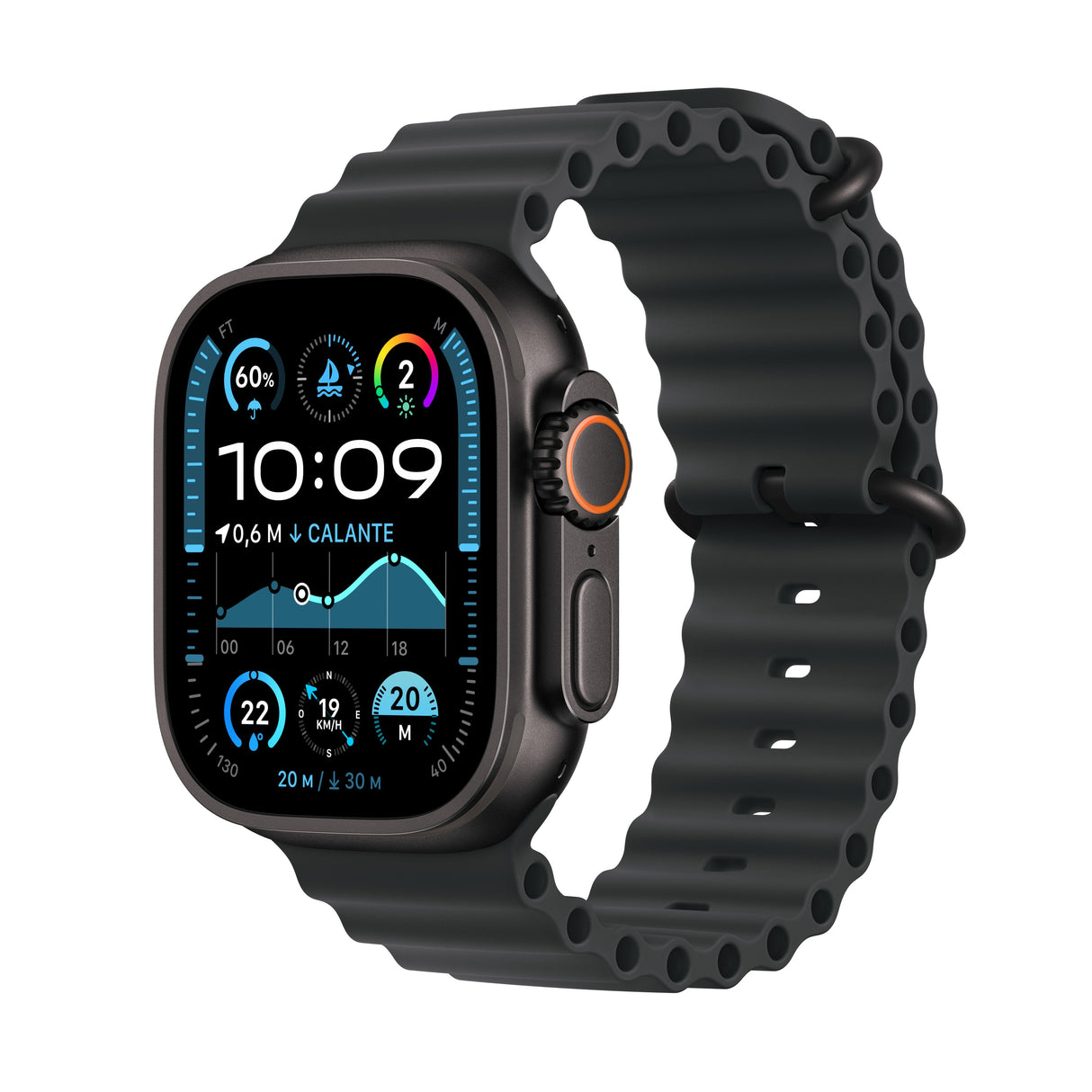 Apple Watch Ultra 2 Oled 49 Mm Digital 410 X 502 Pixeles Pantalla Táctil 4g Negro Gps (Satélite)
