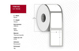 Label 76 X 51mm, Core 76mm,  Thermal Transfer, Polyester,