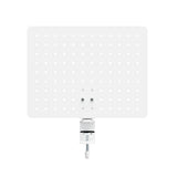 Organizador De Escritorio Activejet Apb-002w: Tablero Giratorio Perforado En Gris Y Blanco