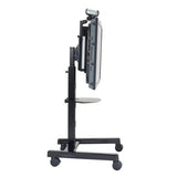 Chief Large Flat Panel Mobile Cart For Displays 55-100" Black Base (Abrazadera De Interfaz) Para Pantalla Plana Negro Tamaño De Pantalla: 42"-71" Interfaz De Montaje: 200 X 200 Mm