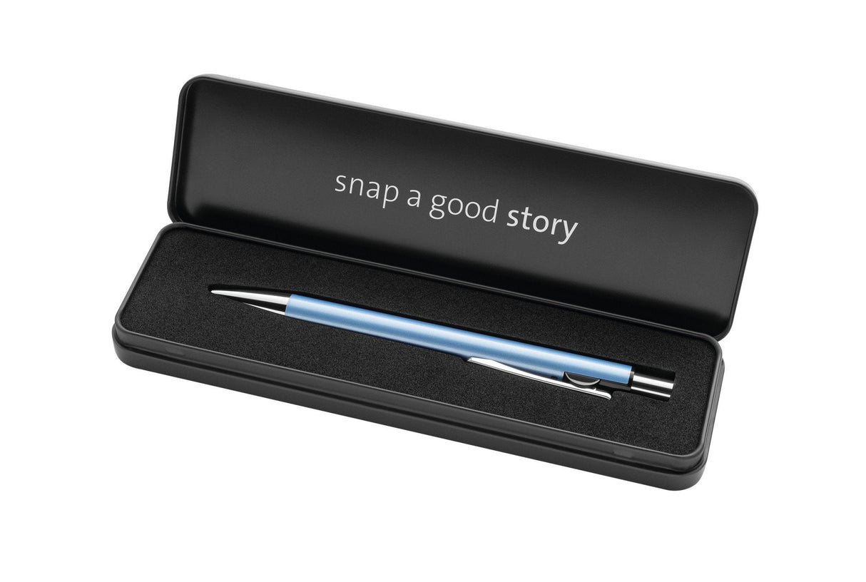 Bolígrafo Pelikan Snap Metalic K10 Azul Escarcha En Estuche