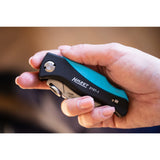 Navaja Hazet 2157-1 (Negro/Azul, Mango Cómodo De Abs Resistente A Golpes) 2157-1 2157-1