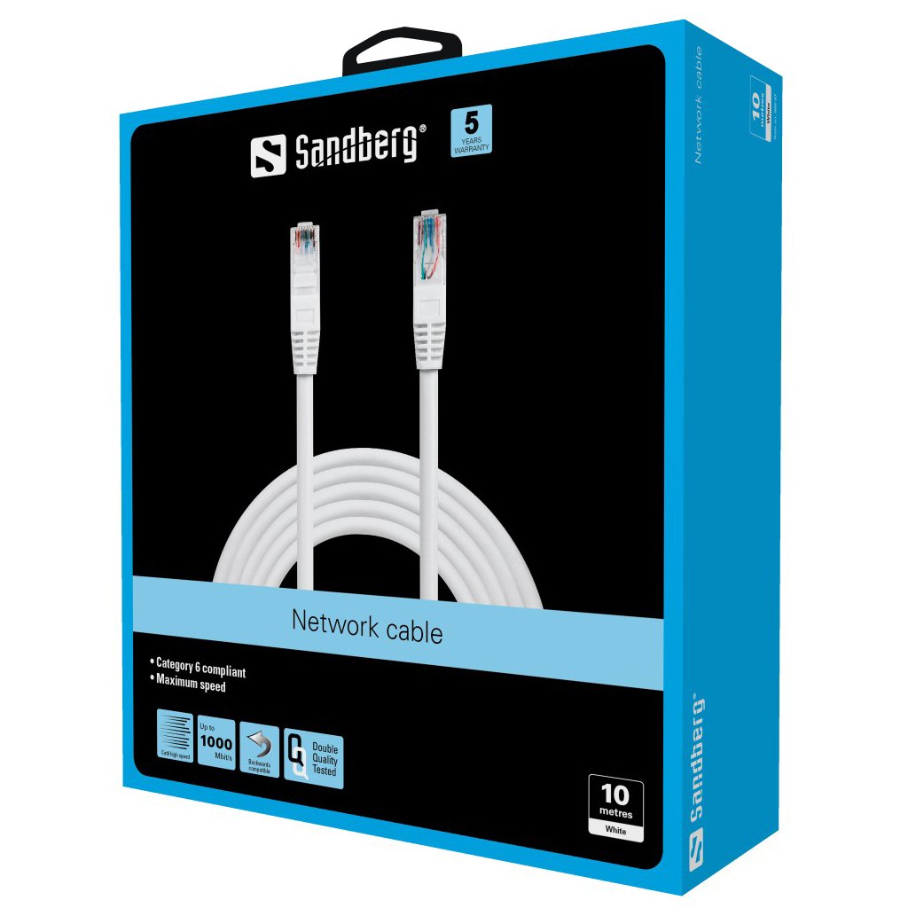 Sandberg Network Cable Utp Cat6 10 M
