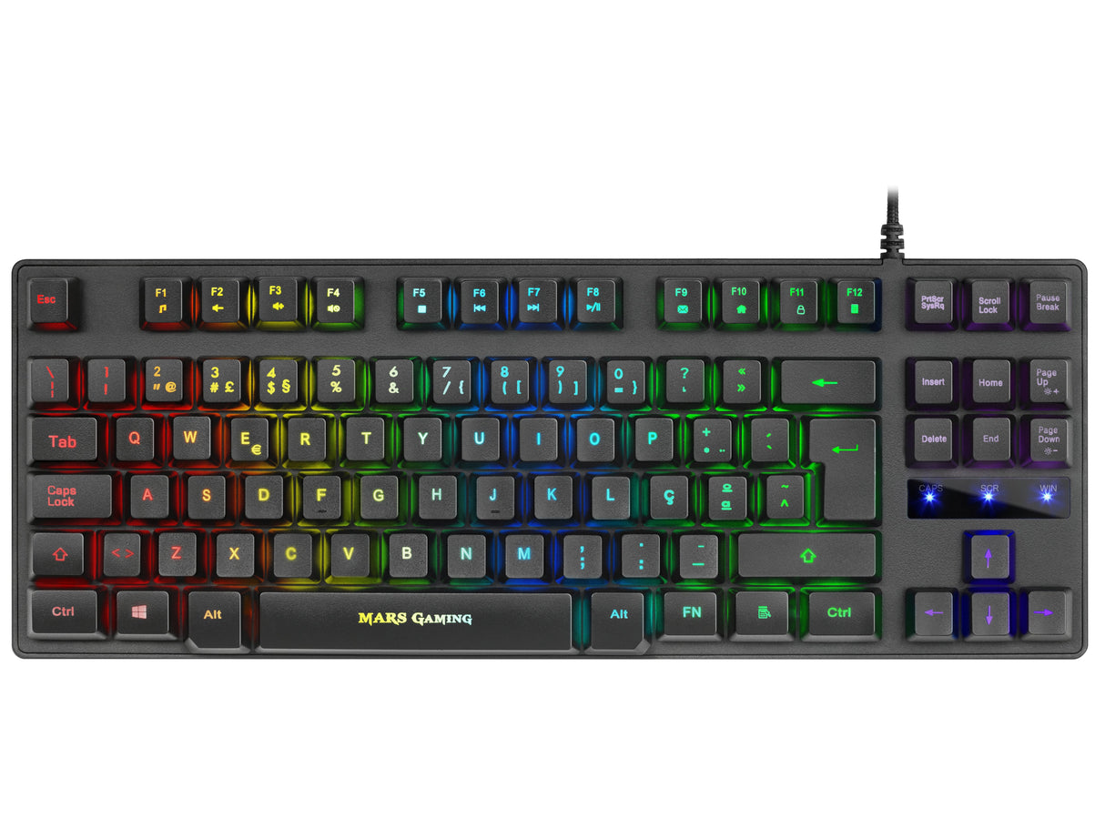 Teclado En Portugués Gaming Semimecánico Mars Gaming Mktklpt