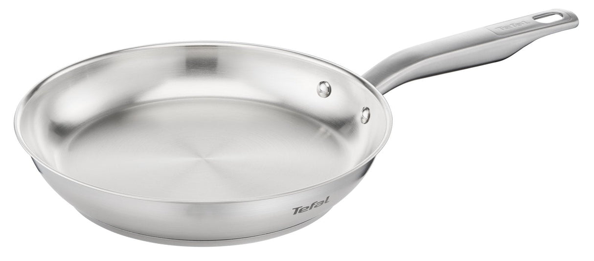 Tefal Virtuoso E4920625 Sartén Multiuso Alrededor, Pan Acero Fino, Alrededor, Sartén Multiuso, Acero Inoxidable, Acero Inoxidable, 250 °C, Acero Inoxidable
