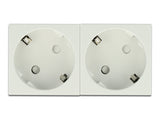 Easy 45 Schutzkontakt-Steckdose 2-Fach 45°-Anordnung 45 X 45 Mm