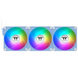 Ventilador Pc Thermaltake Ct140 Ex Reverse Argb Sync Pc Cooling Fan Azul Claro, Paquete De 3, 140 Mm Cl-F199-Pl14bu-A