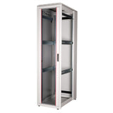 Roline 19-Zoll Netzwerkschrank Pro 47 He, 600x1000 Bxt Glastr Grau