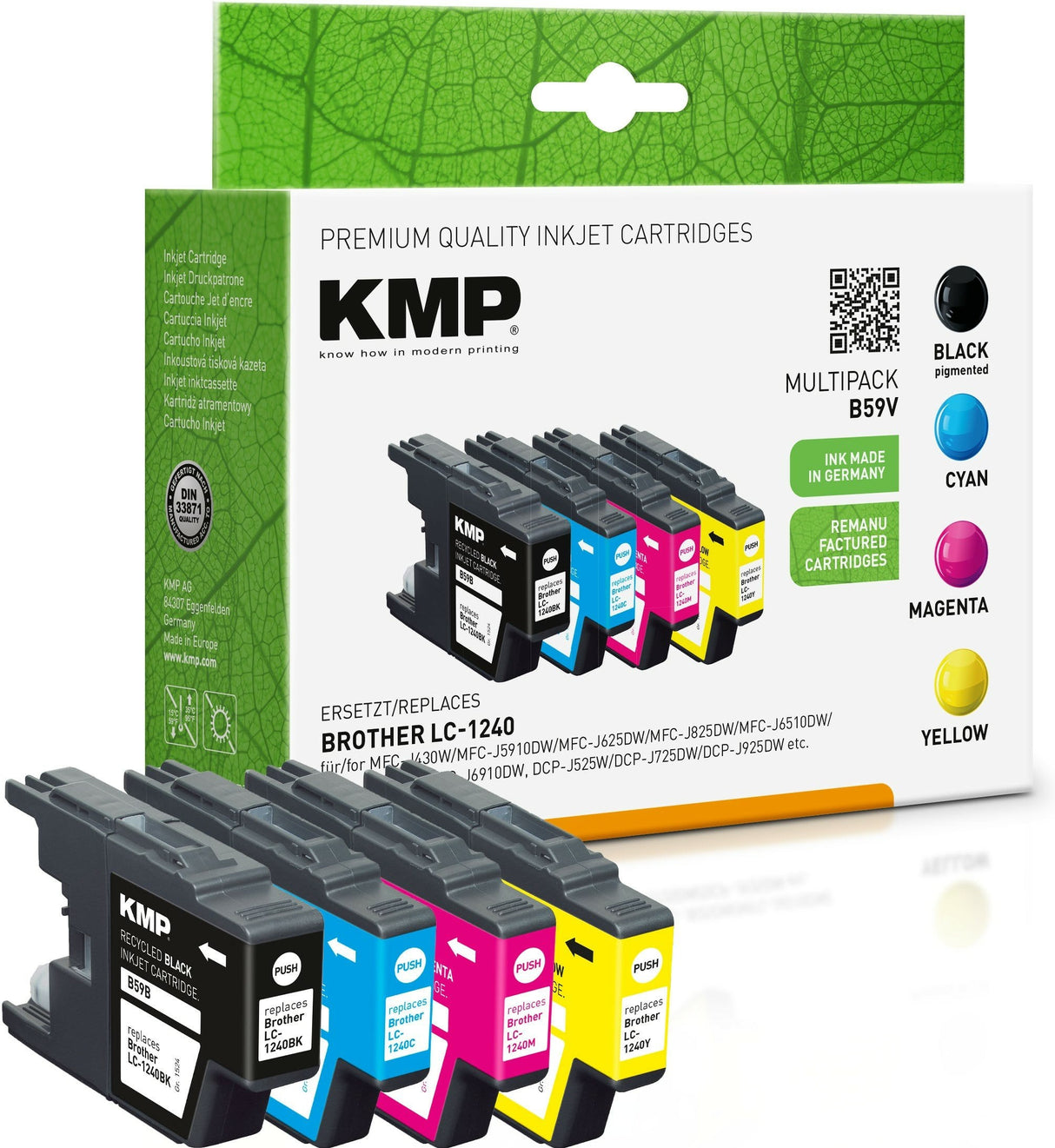 Kmp Patrone Brother Lc1240 Multip.4x 600s. B59v